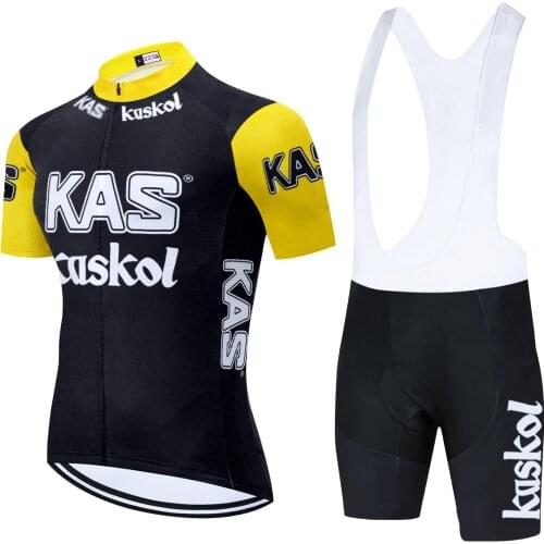 2021 TEAM Balck KAS Cycling Jersey Bike Pant Set 20D Ropa Mens Summer Quick Dry Pro BICYCLING Shirts SHORT Maillot Culotte Wear