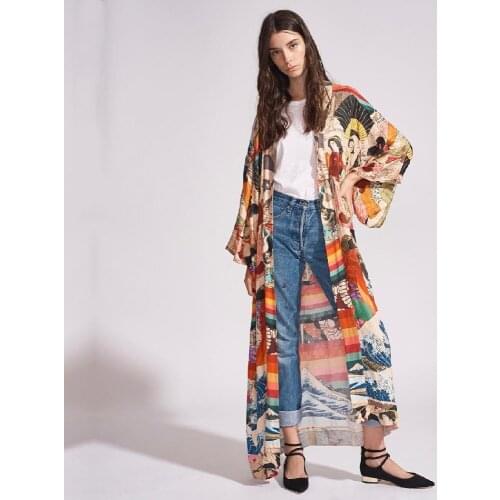 2021 Quick-drying Cover-ups Bikini Wrap Dress Bohemian Printed Cotton Tunic Women Plus Size Beach Wear Swim Suit Cover Up Q967