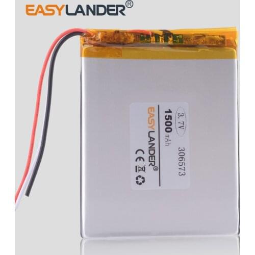 3 line 306573 3.7V 1500mAh Lithium Polymer LiPo cells power battery For reader digma s665 ebook