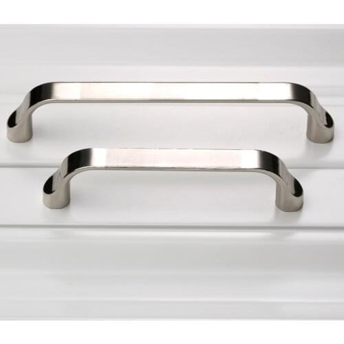 96mm/128mm Simple Zinc Alloy Cabinet Pulls Handle Knobs Drawer Cupboard Door Wardrobe Dresser Kitchen Handles Furniture Hardware