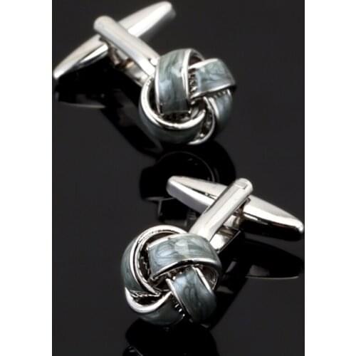 Free shipping, high quality new fashion mens shirt cufflinks grey twist cufflinks senior designer music button