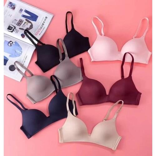 Seamless Bras for Women Push Up Bra No Wire Brassiere A B Cup Underwear Sexy Bra Three Quarters 3/4 Cup Lingerie Thin Soft Sexy
