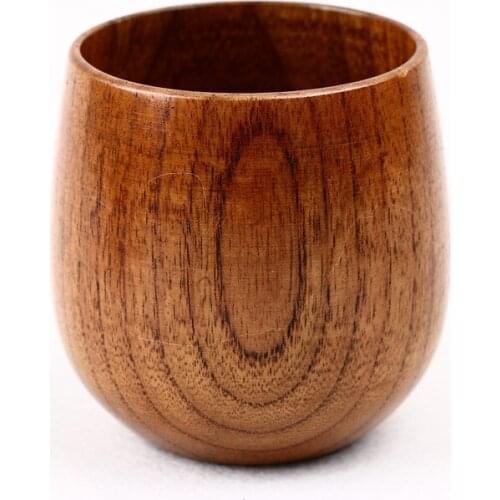 Wooden Cup Tass Creative Cup Gargle Cup Solid Wood Big Belly Cup