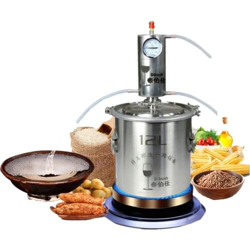 Moonshine Distiller Distillation Brewing Equipment Destilador de Alcohol Distiller Kit For Brandy Vodka Alcohol Making Machine