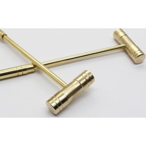 Dropship Mini Hammer Small Round Hammer Solid Brass Hammer For Precision Installation Tool