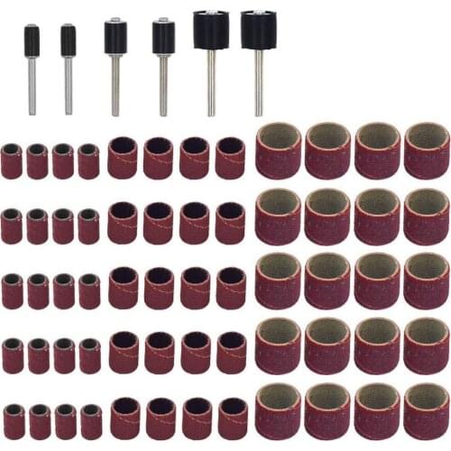 Hot sale 66 Pcs Drum Sanders Set Including 60 Pcs Sanding Bands and 6 Pcs Drum Mandrels