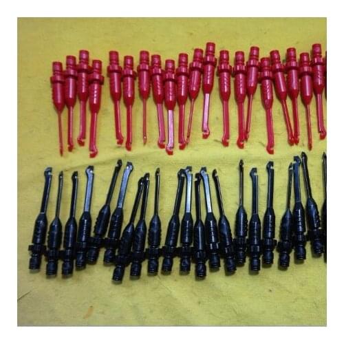 60pcs /lot 4mm Socket Insulation Piercing Needle wire Piercing Pin Test Probes Red/Black