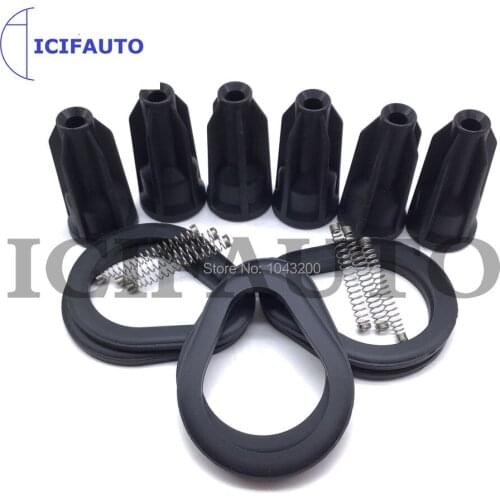 Ignition Coil Rubber Boot Kit For Chevy Trailblazer GMC Canyon Envoy H3 Isuzu 2002-2005 OE# 12568062 , 19300921, 8-12568-062-0