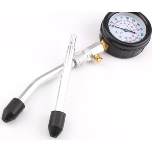 G5AB Compression Tester Kit Small Engine Cylinder Test Pressure Gauge Tool Set Testing Motorcycle Car Automobile