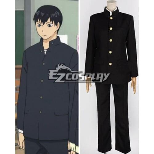 Shouyou Hinata/Tobio Kageyama Karusuno High School Uniform Suit Adult Boys Outfit Halloween Party Set Cosplay Costume E001