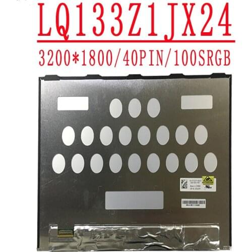 LQ133Z1JX24 13.3"Laptop LED LCD Screen DP/N 0TDCFF For Sharp LQ133Z1JX24 3280*1800 100%sRGB FHD 40pin RGB Display Panel