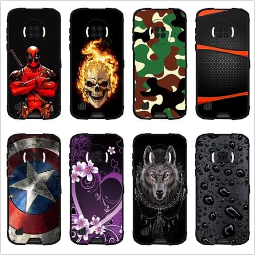 Soft TPU Glossy Silicone Case Back Cover Phone TPU Bumper Funda Custodia Housse Coque for DOOGEE S96 PRO Smartphone