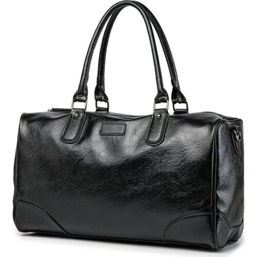 2020 New Mens Korean Travel Bag, Business Casual Bag, Cowhide Mens Bag, Large-capacity One-shoulder Handbag Duffel Bag bags