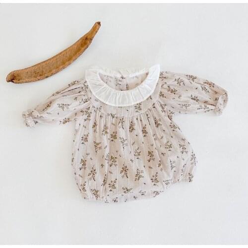 Newborn Baby Clothes For Girls Romper Baby Girl Clothes Summer Baby Romper Jumpsuit Princess Infant Toddler Jumpsuits Floral