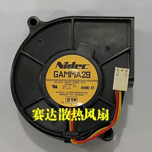 Original Nidec 7530 24V 0.15A d07f-24sg 01A turbine blower fan