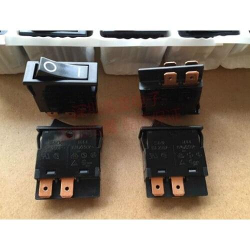 Original Japan import SMK JA44 ship type rocker switch power switch 4 feet 2 gear 16A 250V