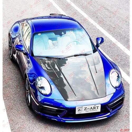 Z-ART 911 carbon fiber front lid for Por sche 992 carbon fiber front trunk lid for all new 911 dry carbon fiber front hood
