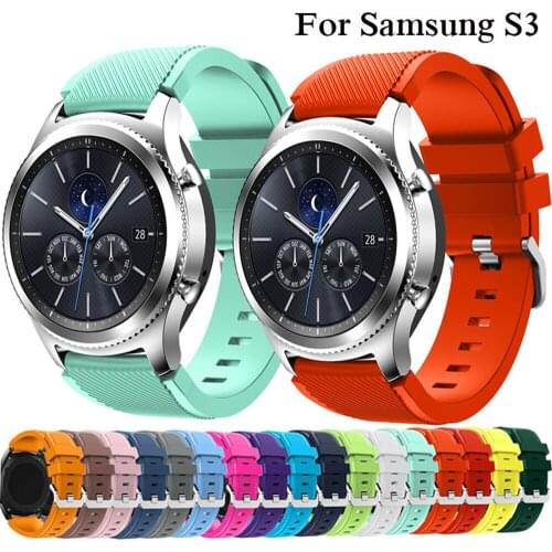 22MM Gear S3 Frontier Wrist Strap For Samsung Galaxy Watch 46mm Huawei Watch GT Smart Watch Band Correa Amazfit Xiaomi Bracelet
