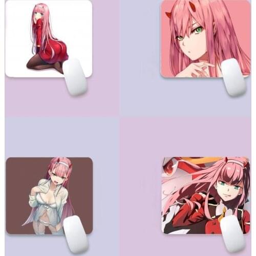 Zero Two Darling In The Franxx Beautiful Anime edge native rubber special game mouse pad polyethylene table mat non slip