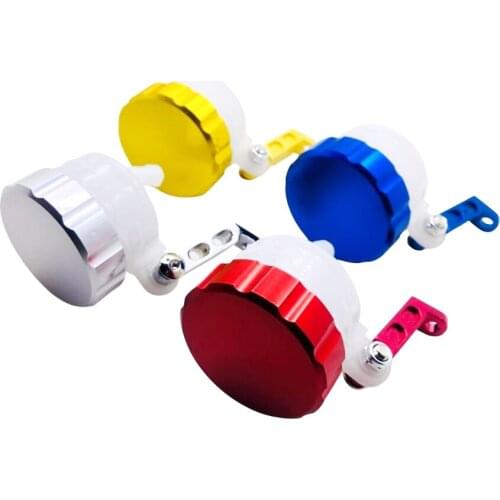 CNC Universal Motorcycle Front Brake Pump Fluid Tank Storage Liquid Oil Cup Reservoir For Ducati Yamaha BMW Vespa Cafe Racer