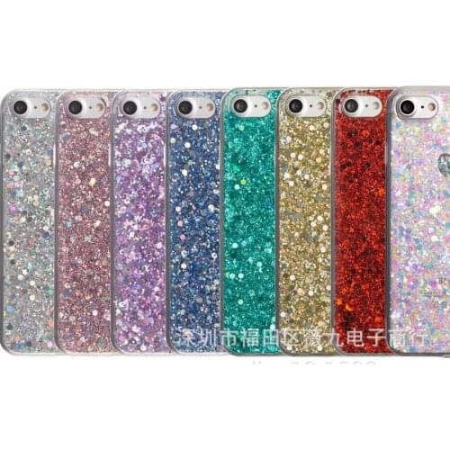 100pcs Silicone Bling Glitter Sequins Phone Case for Huawei P Smart P20 Pro P10 P8 P9 Lite 2017 Nova 2 2S 2i Honor 8 9 10