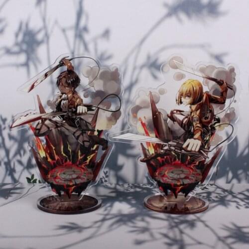 Attack on Titan Shingeki no Kyojin Armin Levi Eren Acrylic Stand Figure Desktop Decor Collection Model Toy Doll Gifts Cosplay