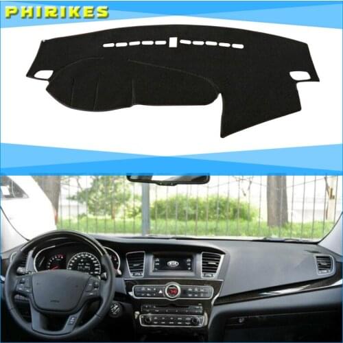 Dashboard Cover Sun Shade Non-slip Dash Mat Pad Carpet Car Stickers Accessories For Kia Cadenza K7 2010 2011 2012 2013 2014-2016