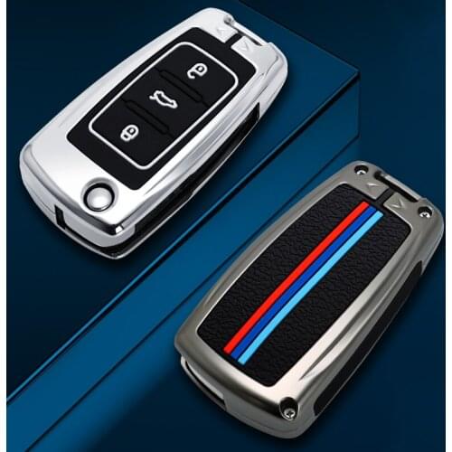 Zinc Alloy Car Key Cover Case For Volkswagen VW Golf Bora Jetta POLO Passat B5 B6 Skoda Octavia A5 Fabia SEAT Ibiza
