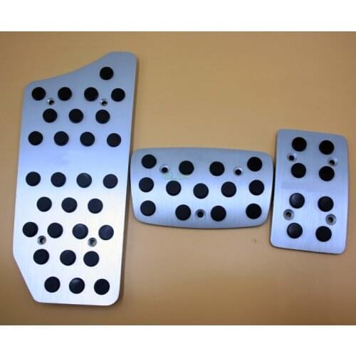 Aluminum Car Accessories For New Honda Civic 2016 AT Accelerator Brake Footrest Pedal Pad, Auto Styling Sticker Cover with logo