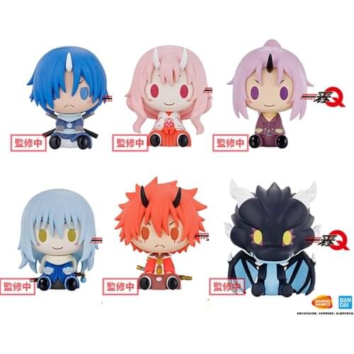 6Pcs Banpresto Action Figure Anime Blind Box Ichiban Kuji Q That Time I Got Reincarnated As A Slime Cute Doll Birthday Gift Toys