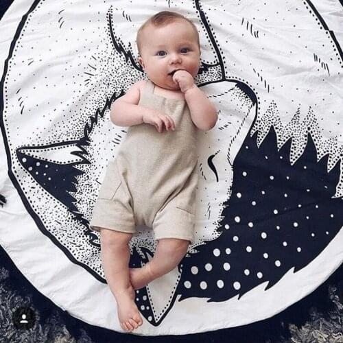 Newborn Baby blanket cotton Soft Kids games carpet newborn Fox Pattern Printing Infantil Bedding Toy Room Decor