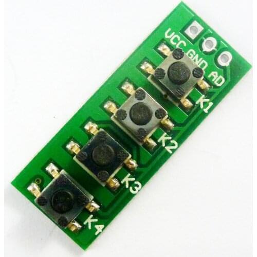 Kc11c04 Ad Keyboard Analog Button 4-Key Module Suitable For Arduino Uno Mega2560 Sensor Expansion Board