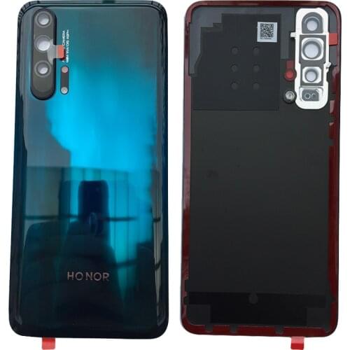 BINYEAE New Glass Battery Cover For Huawei Honor 20 Pro Rear Housing Back Case With Camera Lens