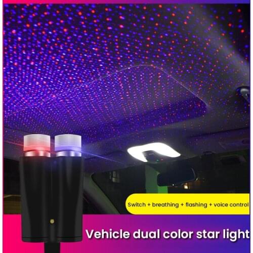 Romantic Mini LED Starry Sky Night Light 5V USB Powered Galaxy Star Projector Lamp for Car Roof Room Ceiling Decor Plug and Play