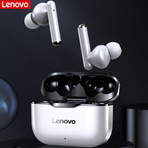 Lenovo LP1 TWS Earphone Bluetooth 5.0 Wireless Headset Waterproof Sport Earbud Noise Cancelling Mic Dual Stereo HIFI Bass Touch