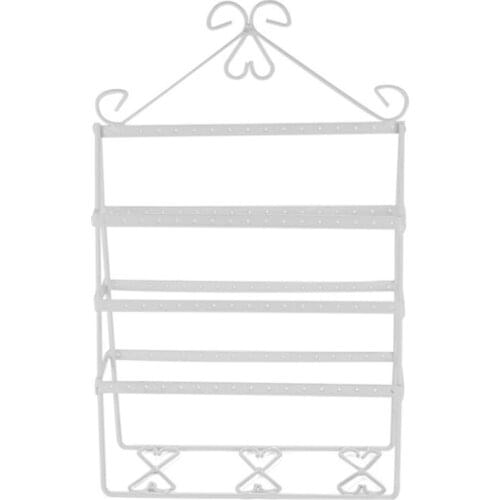 Metal Creative Jewelry Display Rack Iron Earring Holder Jewelry Display Stand Earring Necklace Storage Rack