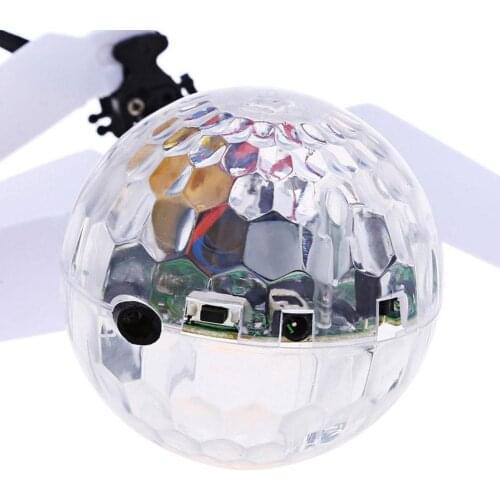 Mini Aircraft Flashing Light Remote Toy Led Flying Illumin Luminous Suspended Airplane Intelligent Toy Ball Induction Q4D7