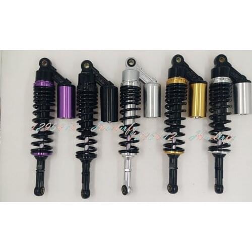 New Universal 360mm Motorcycle Rear Nitrogen Shock Absorber 7mm spring for honda yamaha suzuki Black