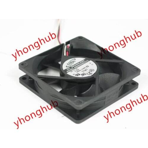 ADDA AD0805HB-C73 Server Cooling Fan DC 5V 0.38A 80x80x20mm 3-wire