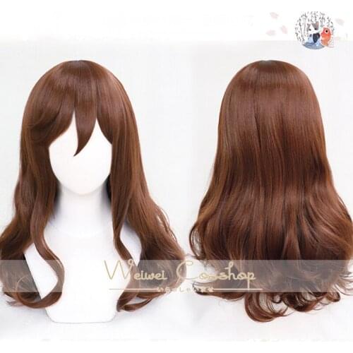 New Hori Kyoko Kyouko Anime Hori-san to Miyamura-kun Horimiya Cosplay Long Brown Wig Heat Resistant Synthetic Hair + Wig Cap