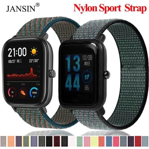 Nylon Straps For Xiaomi Huami Amazfit GTS/GTS 2 Mini/GTR 42MM Smart Watch Band Woven Loop Wristband For Amazfit Bip S/Bip U Lite