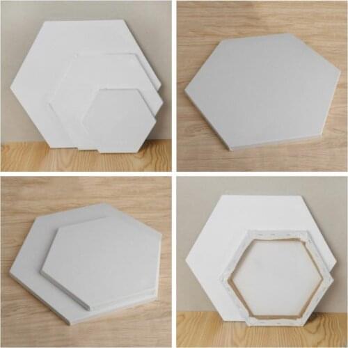 Hexagon Cotton Wood Frame for Canvas Oil Painting Artist Painting Canvas Blank Cotton Canvas Panels Wholesale