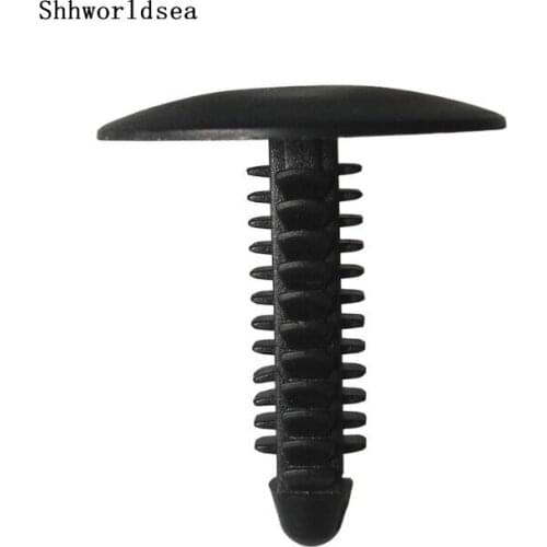 Shhworldsea 100pcs Nylon Black Headlight Mounting Panel To Cross Member Sight Shield Retainer For Dodge Daytona 6502104