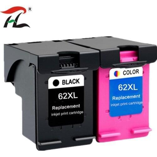 2PK Compatible Ink Cartridge 62XL for hp62 62 5640 5660 7640 5540 5544 5545 5546 5548 Officejet 5740 5741 5742 5743 5744
