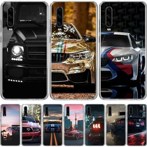 Sports Cars Male Men Phone Case for Huawei P30 P40 P20 P10 Mate 20 10 30 Lite Pro P Smart Z Plus + Art Shell Cover Coque
