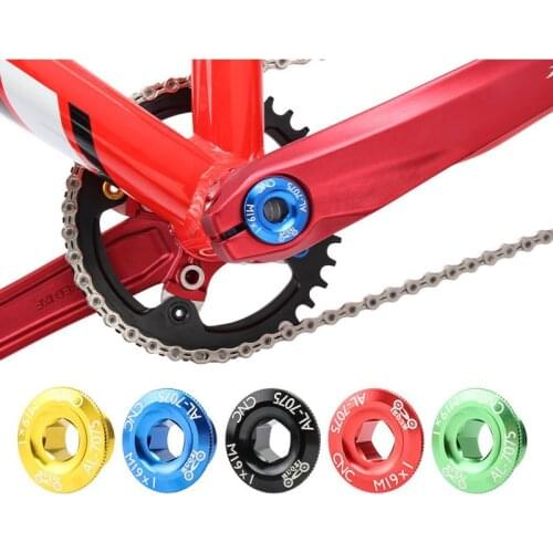 Muqzi Road Bike Hollow Integrated Crank Cover Screw Bicycle Accessories Aluminum Alloy Lightweight Crank Cover Bike Accessories