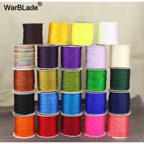 High Quality 100m 0.8mm Nylon Cord Cotton Cord Thread Tassel Line Plastic String Rope Bead DIY Bracelet Necklace Jewelry Making