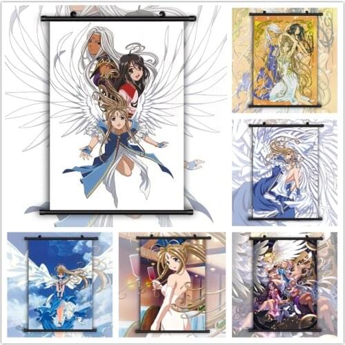 WTQ Oh My Goddess! Belldandy Skuld Urd Anime Manga Canvas Painting Anime Posters Wall Decor Poster Wall Art Picture Home Decor