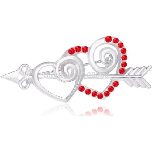 X1566 jewelry findings romantic heart cc brooch trendy brooches free shipping