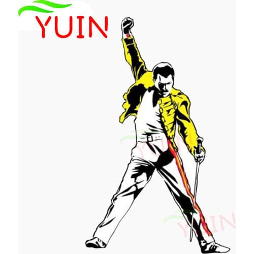 Amusing Queen Freddie Mercury Music Car Sticker Fashion PVC body Decoration Motorcycle Cars Accessories Waterproof Decal 15*9cm